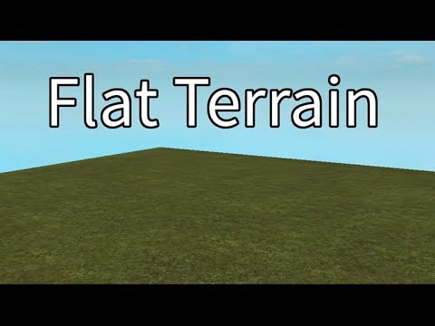 Roblox Flat Terrain Tutorial Demonstration Youtube - roblox studio terrain seeds