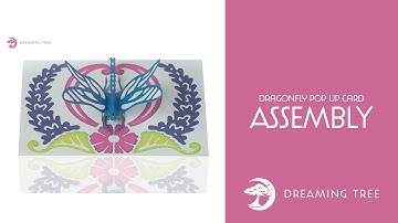 SVG File - Dragonfly Pop Up Card - Assembly Tutorial (For Cricut, Silhouette, and ScanNCut)
