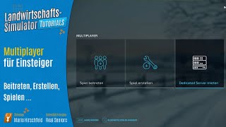 LS22 Tutorials: Multiplayer starten, beitreten ... // Grundlagen für Einsteiger screenshot 4