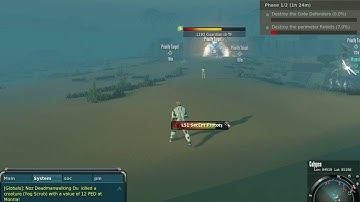 Entropia Universe - Lv. 192 Guardian I3 TF shared loot robot event