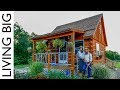 True offgrid homesteading in a pioneer style cabin