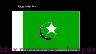 Pakistan Flag with there code in CPP.. showing 2D & 3D..