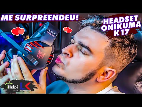 HEADSET ONIKUMA K17 | UNBOXING E OPINIÃO | TESTE DE MICROFONE