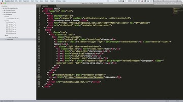 Materialize: Small Business Website – Index – Navigation