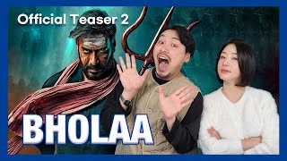 (Eng subs) Bholaa Official Teaser 2 REACTION by Korean Actor and Actress | Ajay Devgn