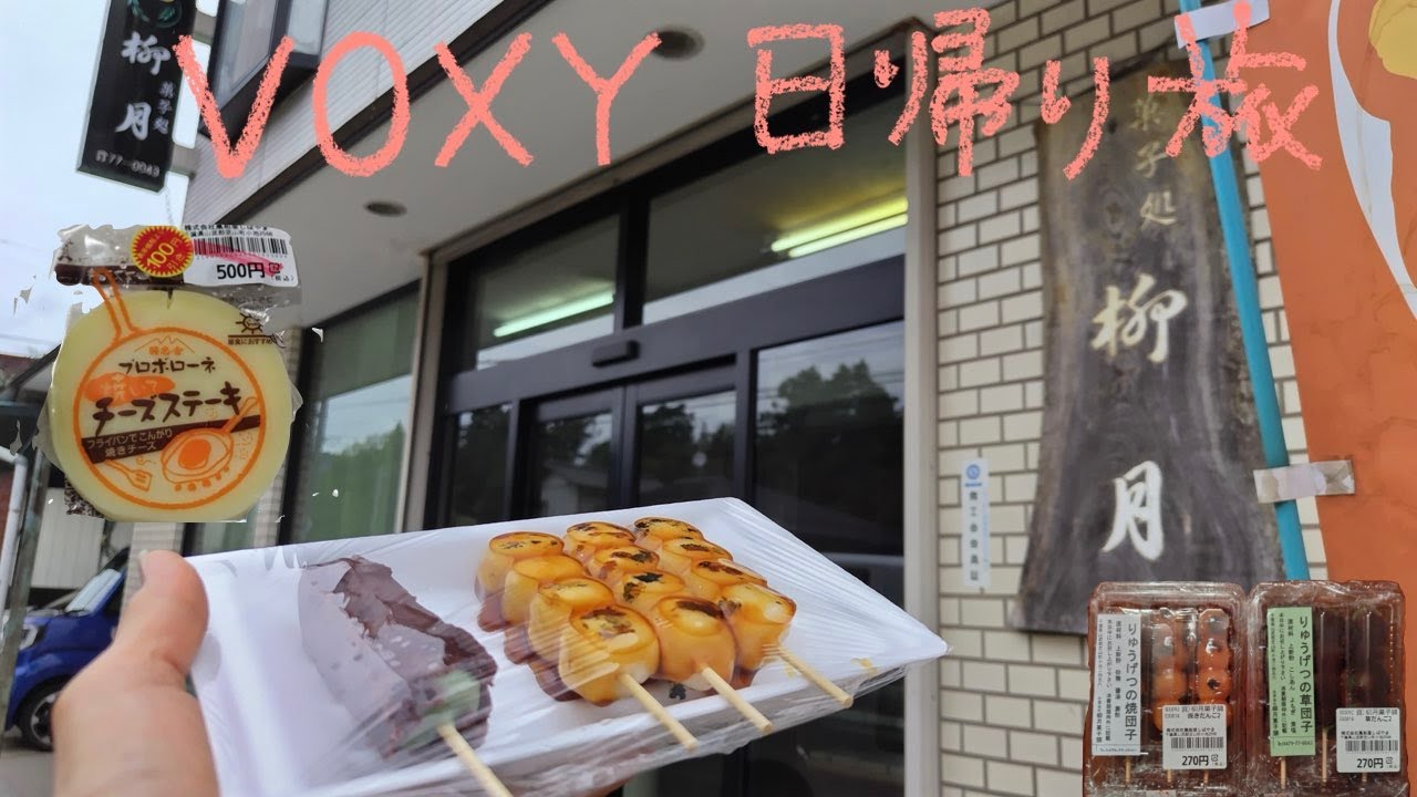 VOXY 日帰り旅 47−5 と柳月の団子と無農薬玄米とプロボローネ お買い物再び