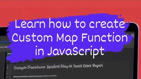 JavaScript Custom Map #interview #questions