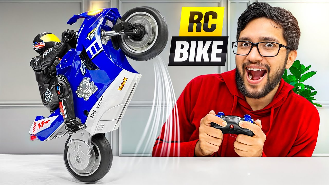 THIS RC BIKE CAN DO WHEELIES !