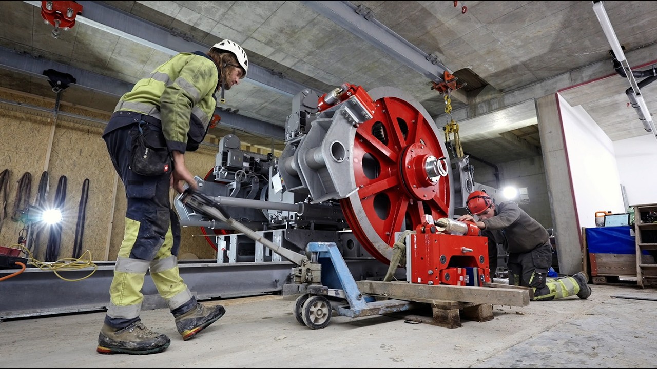 Garaventa - Bau der ersten Sektion Funifor am Schilthorn 