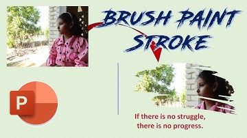 Paintbrush effect in PowerPoint  | Brush effect in PowerPoint | Brush Pen Stroke in PowerPoint | PPT