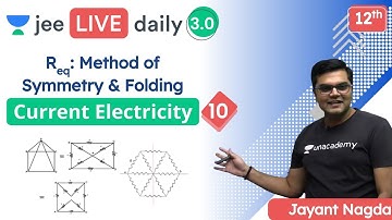 JEE: Current Electricity L10 | Method of Symmetry & Folding | Unacademy JEE | Physics | Jayant Nagda