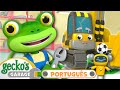 🚧 Eric o Escavador! 🚧 | 1 HORA DO GECKO! | Moonbug Kids em Português | Desenhos Animados Infantis