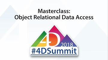 MasterClass: ORDA (with intro) • 4D Summit 2018
