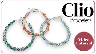 Clio Crackle Bead Bracelets Tutorial