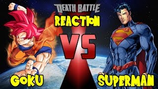 Super Saiyan God Goku vs Superman Round 2 | ScrewAttack DEATH BATTLE | Reaction