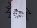 Beautiful Lotus Flower design || Easy Lotus Flower design || Lotus Flower #youtubeshorts