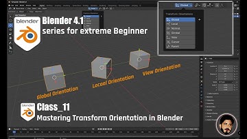 Class:11 | Mastering Transform Orientation in Blender : Beginner