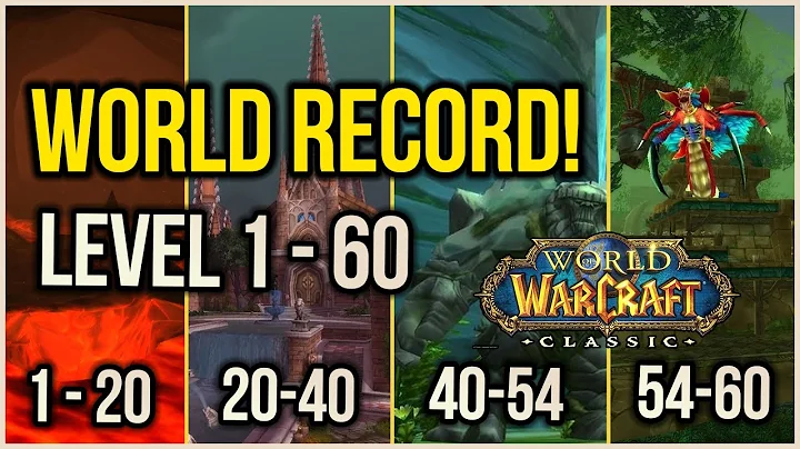 WoW Classic - Level 1- 60 World Record in 21Hr 16Mins | Power Leveling