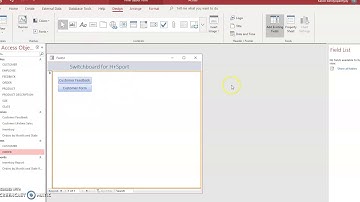 Switchboard in MS Access