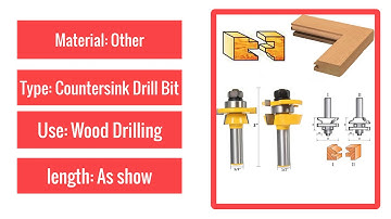 Best Rail & Stile Router Bit 1/2" Shank Shaker Chisel Cutter Woodworking Set