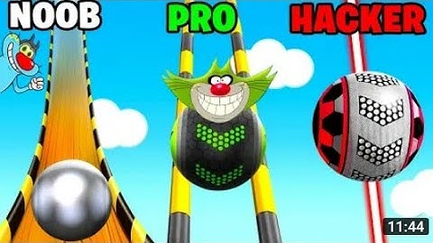 Going balls - NOOB vs PRO vs HACKER @KugoGames