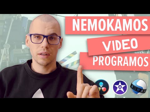 NEMOKAMOS video montavimo programos