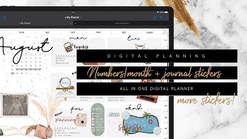 Journal planning stickers and Number date sticker release! | Digital Planning for Goodnotees