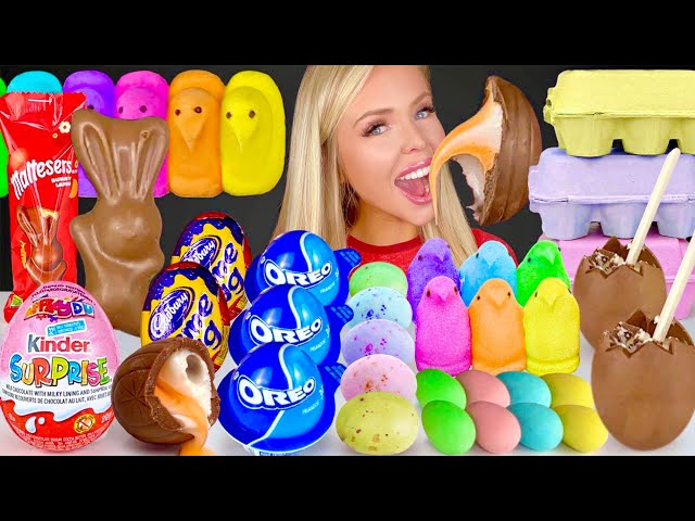 ASMR Easter Egg Mukbang, Oreo Eggs, Hazelnut Chocolate, Creme Egg, Paw Patrol Rolo Chocolate 먹방