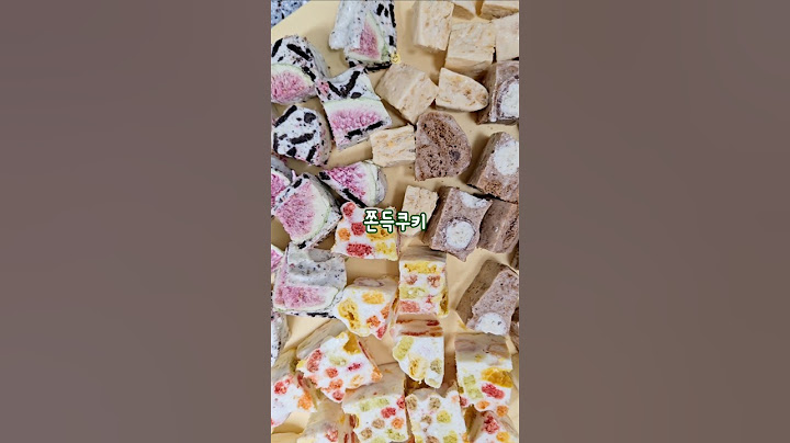 쫀득쿠키 레시피 4가지 / 전자렌지로 쫀득쿠키만들기