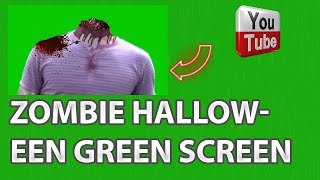 Halloween Green Screen zombie shoot head Chromakey | СКАЧАТЬ БЕСПЛАТНО