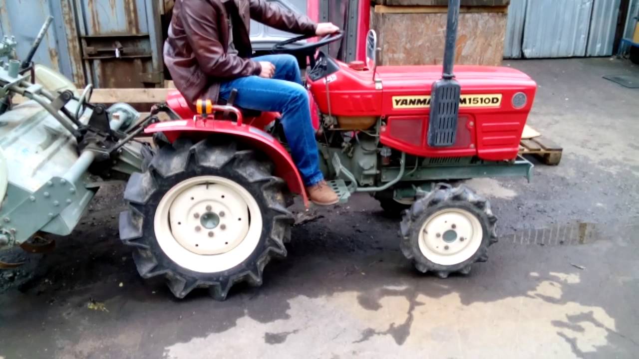 тест трактора YNMAR YM1510D,только выгрузили из контейнера.