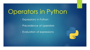Operators in Python | Precedence of operators in Python | Unit-2 |  Class-11th CBSE Computer Science