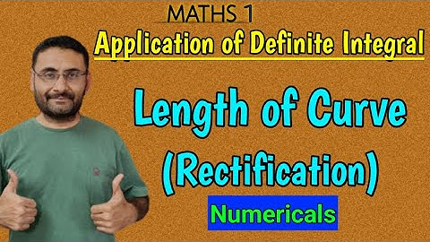 Application of Definite Integrals | Problems | Length of Curve | in हिन्दी