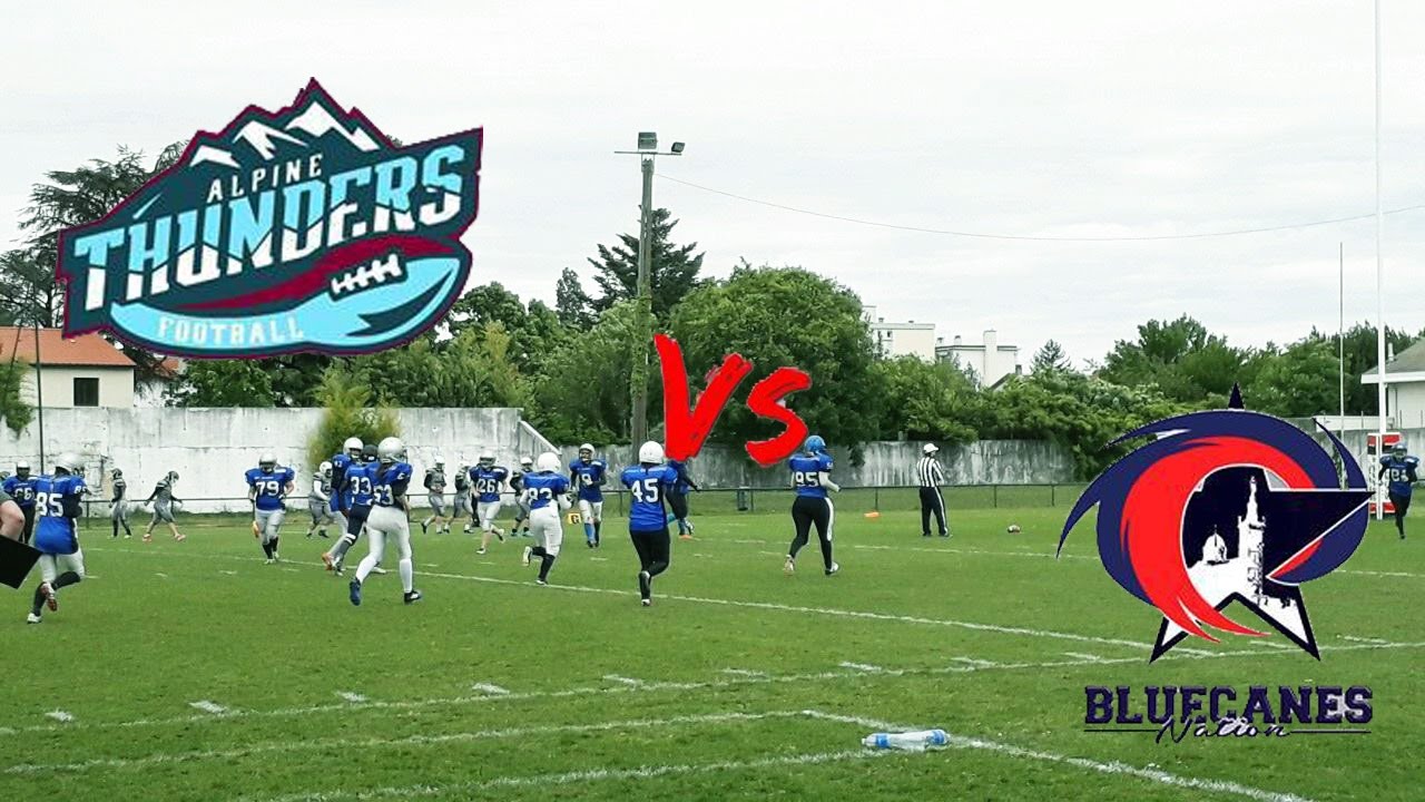 Football Américain Féminin Les Alpines Thunders vs Les Blue Canes YouTube