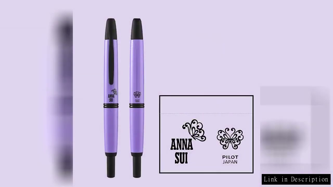 Pilot ANNA SUI Co-signed Capless Touch Pen Limited Purple Press 18-karat Gold Tip Set Student Writin