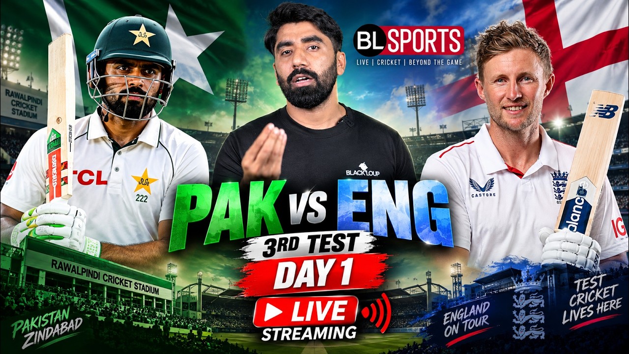 PAK vs ENG 3rd Test Day 1 LIVE | Pakistan vs England Live Streaming ...