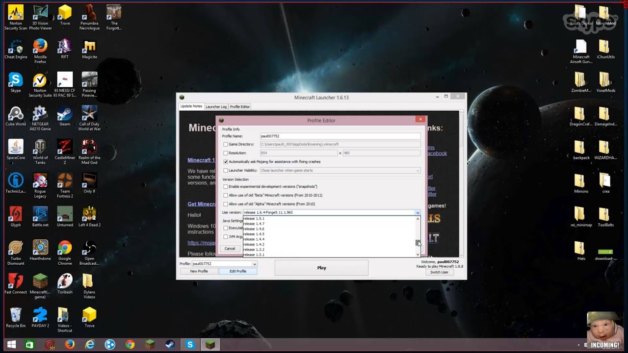Paul007752 screen share found hack clients