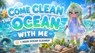 🌊 Come Clean the Ocean With Me! | 1 Hour Ocean Cleanup 💙 | Heartopia