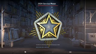 I got white 2024 CS2 service medal - reaction