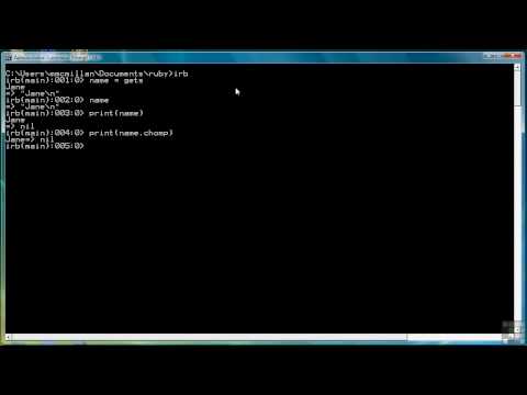 Infinite Skills: Ruby Programming 4: Getting Data In