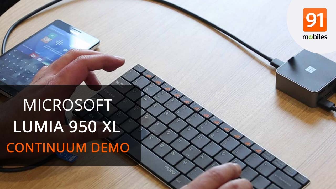 Microsoft Lumia 950 XL: Continuum Demo