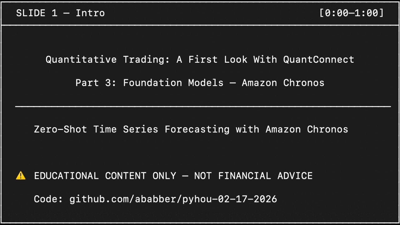 Quantitative Trading: A First Look With QuantConnect (3/3) - YouTube