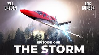 My first flight in Cirrus Vision Jet  Huge Storm! EP1