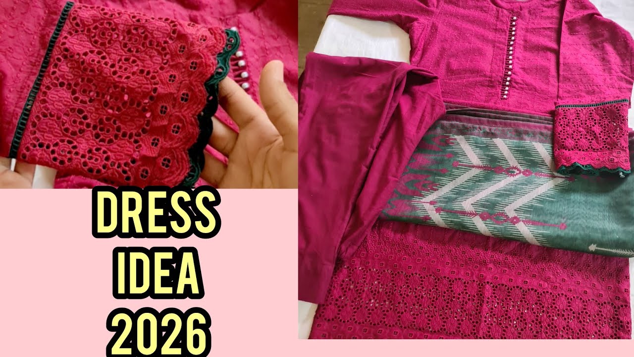 Chikin kari dress design idea 2026||summer special dress idea||top trendy chikin kari kurti design##