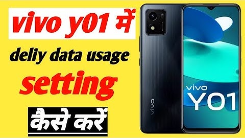 vivo y01 daily data usage setting | Vivo y01 me daily data use kaise dekhe | vivo y01 mobile