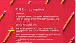 How to Request a Schedule Change