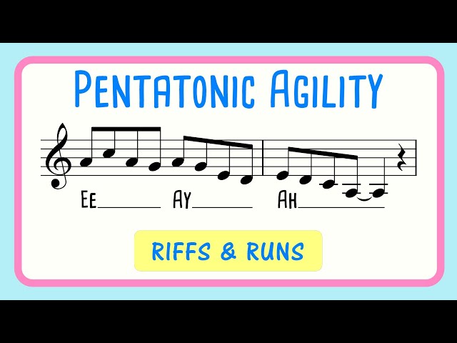 Pentatonic Riffs and Runs Vocal Warm Up | Vocal Agility Ee Ay Ah class=