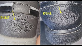 Real vs Fake Air Jordan 1 low. How to spot fake Nike Air Jordan 1 sneakers