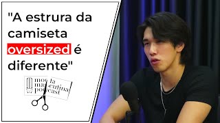 O que faz o tecido da camiseta oversized SER MAIS ESTRUTURADO?
