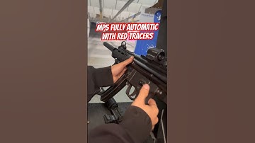 Shooting MP5 Fully Automatic With Red Tracer Rounds !